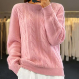 Warmer strickpullover – Rosa