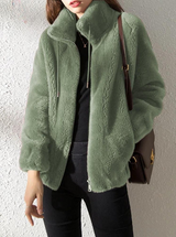 Sheena - stylischer wintermantel für damen – Grün