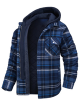 Frits – warme outdoor-hemdjacke – Marineblau