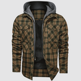 Jordi - karierte herrenjacke – Armeegrün