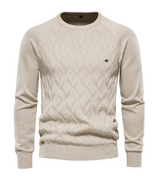Jasper – schmal geschnittener strickpullover – Khaki