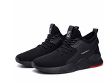 ASHTON | van-mesh-sneaker mit platte – Schwarz