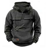 Dave | hochwertiger taktischer kapuzenpullover – Grau
