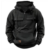Dave | hochwertiger taktischer kapuzenpullover – Schwarz