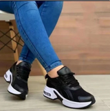 Paula – lässige mesh sneaker – Schwarz