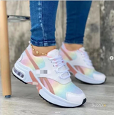 Paula – lässige mesh sneaker – Regenblau