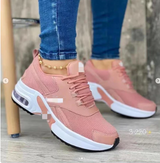 Paula – lässige mesh sneaker – Rosa
