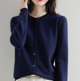 Evelyn – dünne strickjacke für den frühling – Dunkel blau