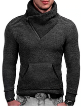 Kiana | Entspannter und stylischer Winterpullover – Dunkelgrau