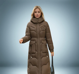 Eleganter parka – Kamel