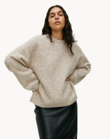 Ilona - luxuriöser, bequemer und raffinierter damenpullover – Khaki