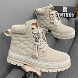 Warme und gemütliche stiefeletten für damen – Beige