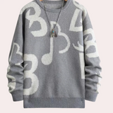 Milos – bequemer pullover für herren – Grau