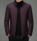 Premium-daunenjacke für herren – Bordeaux