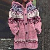 Leonie | elegante gestrickte komfort-damenjacke – Rosa