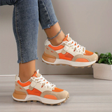 Loesda – rutschfeste, weiche und atmungsaktive sneaker – Orangerot