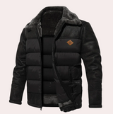 Ferran – kuschelige winterjacke für herren – Schwarz