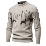 Birte - premium weihnachtspulli für männer – Beige