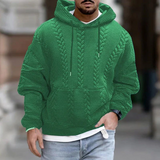Bequemer herren-hoodie für kalte tage – Grün