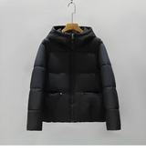 Asdis - lässige winter-pufferjacke für damen – Schwarz