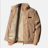 Retro-cordjacke für herren - lässig und vielseitig – Beige