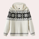 Orvalle – bequemer kapuzenpullover für herren – Weiß