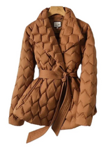 Tiaa – kuschelige puffer-fleecejacke – Karamell