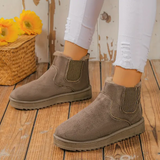 Els - fleece-stiefel für frauen – Khaki