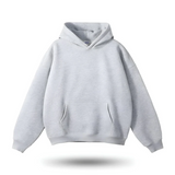 Komfort-kapuzenpulli mit unterschrift – Licht grjs