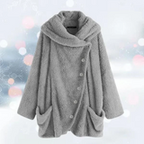 Alessandra – stylischer wintermantel für damen – Grau