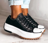 Jenna orthopädische plateauschuhe – Schwarz