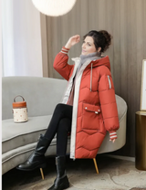 Alessia | kuschelige, wintergefütterte parka-damenjacke – Rot