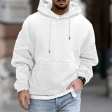 Bequemer herren-hoodie für kalte tage – Weiß