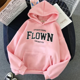 Gulja - stylischer bedruckter kapuzenpullover für damen – Rosa