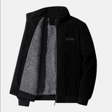 Retro-cordjacke für herren - lässig und vielseitig – Schwarz