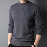Iulian – eleganter stretchpullover für herren – Grau