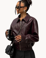 Polly | vielseitige damenjacke im stilvollen design – Mahagoni