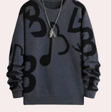 Milos – bequemer pullover für herren – Dunkelgrau