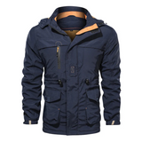 François | warmer, nachhaltiger herren-wintermantel – Marineblau
