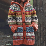 Leonie | elegante gestrickte komfort-damenjacke – Orange