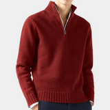 Modischer pullover für männer – Dunkelrot