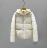Asdis - lässige winter-pufferjacke für damen – Beige