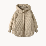Ghislaine | warme, lässige entendaunenjacke für damen – Khaki