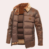 Ferran – kuschelige winterjacke für herren – Dunkelbraun