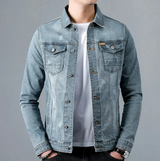 Bertrand - vintage gewaschene herrenjacke – Grau