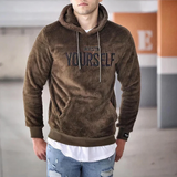 Oliver – plüsch-hoodie für herren – Braun