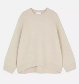 Violett - kuscheliger, herbstlich warmer damenpullover – Weiß