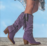 Chloe – western-stiefeletten – Lila
