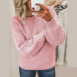 Emily - Pullover aus weichem Strick – Rosa