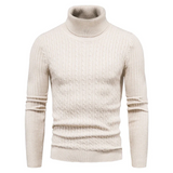Herren-Rollkragenpullover – Kafen – Beige